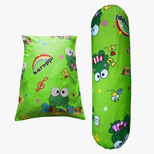 sarung bantal guling 1set murah motif karakter kartun anak tedi bear bahan katun disperse warna tidak luntur