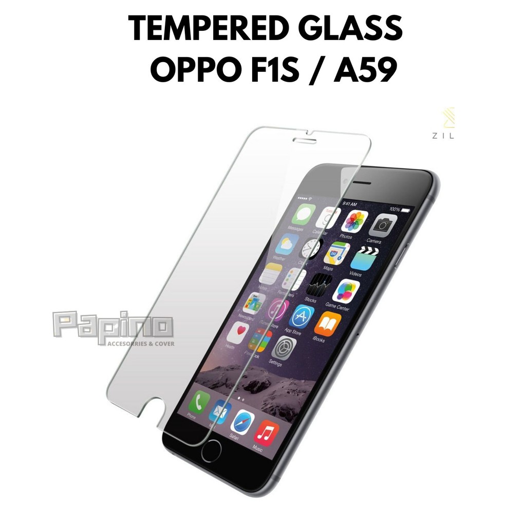 Tempered glass OPPO F1S/A59/Screenguard/Protektor/Anti Gores/Pelindung Hp/Pelindung LCD/Temper glas