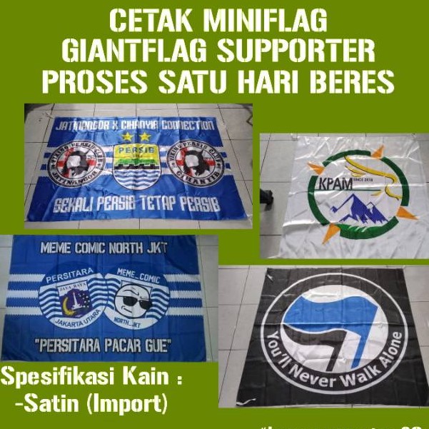 giant flag suporter komunitas