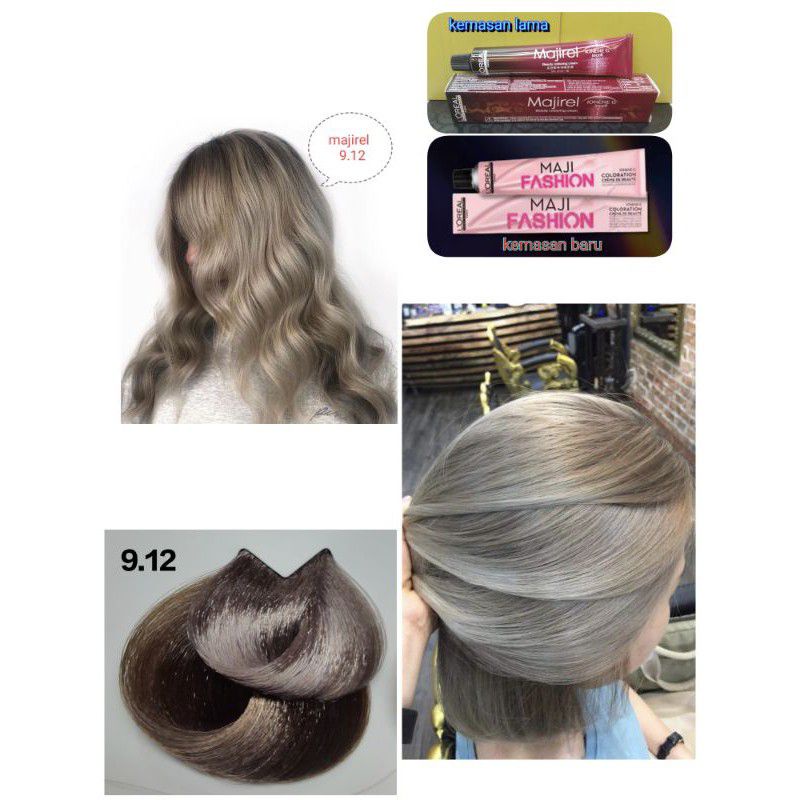 Loreal MajiFashion 9.12 Cat rambut L'oreal + oxydant campuran 6% / 9%