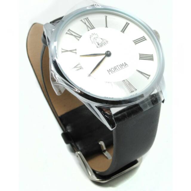 Mortima Casual Men Strap Watch Water Resistant 5ATM - White/Black