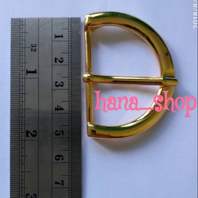 Gesper jarum 5cm gold / aksesoris tas