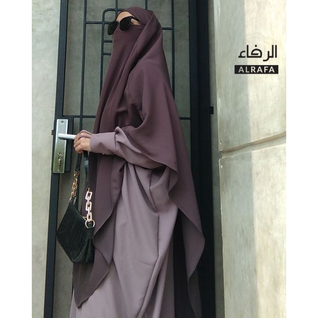 French Khimar Aliyah Mahoni Spice Matte