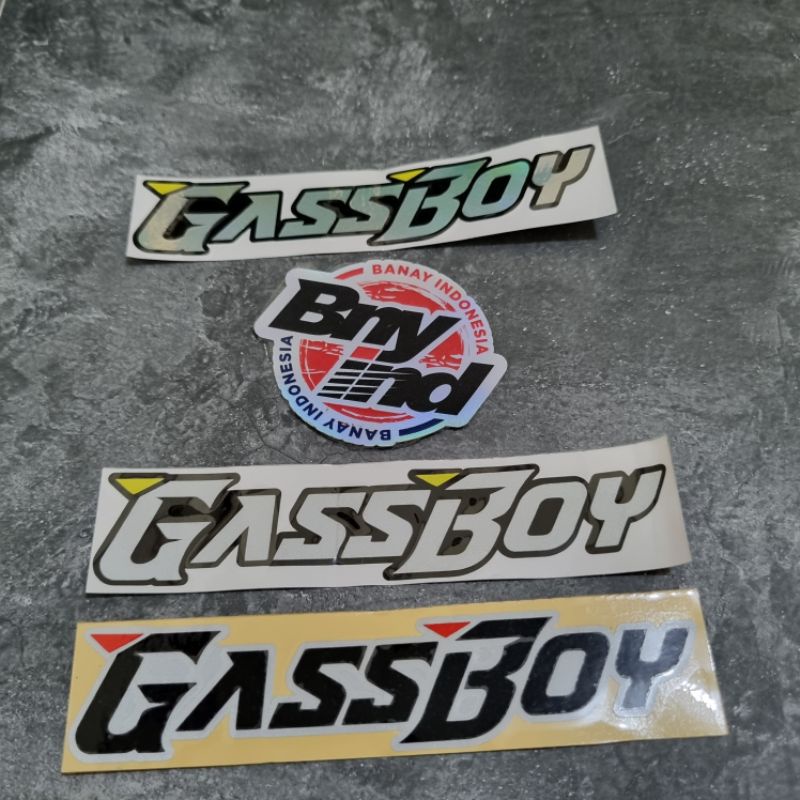 STICKER STIKER GASSBOY GASS BOY CUTTING