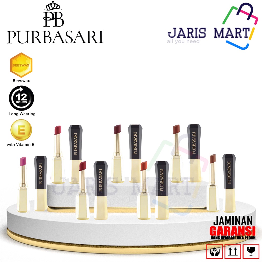 Purbasari Matte Lipstick 81-95  lipstik | Cheeck Lip 2 in 1 Color Tint | Oil Control Matte BPOM