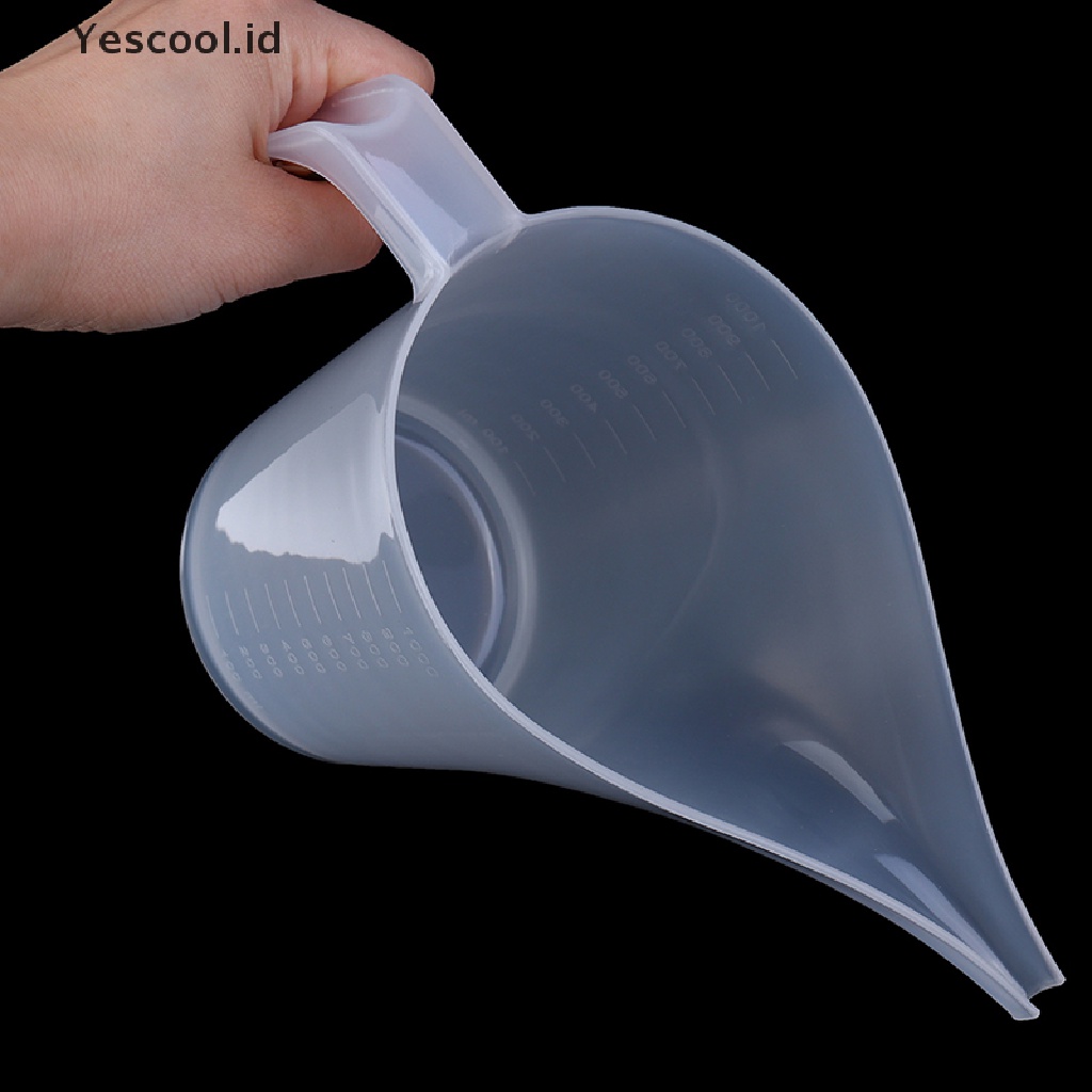 【Yescool】 Tip Mouth Plastic Measuring Jug Cup Graduated Surface Kitchen Bakery Tool .