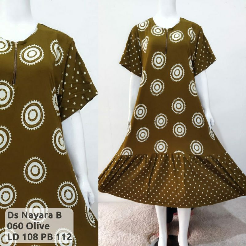 Daster Nayara Baju Busui Ziyan Katun Rayon Tebal dan Adem