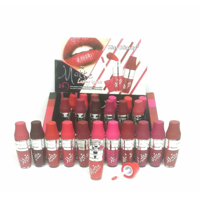 LIPGLOSS KISSBEAUTY MATTE / lusinan 12.pcs