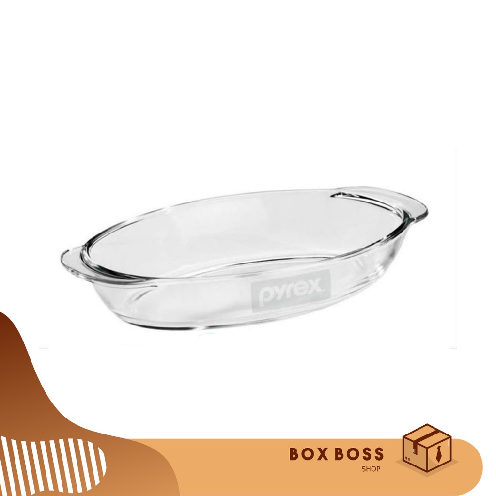 LOYANG KACA OVAL PYREX Panci Panggang Wadah Kaca PX-OVD1700H 1.7L