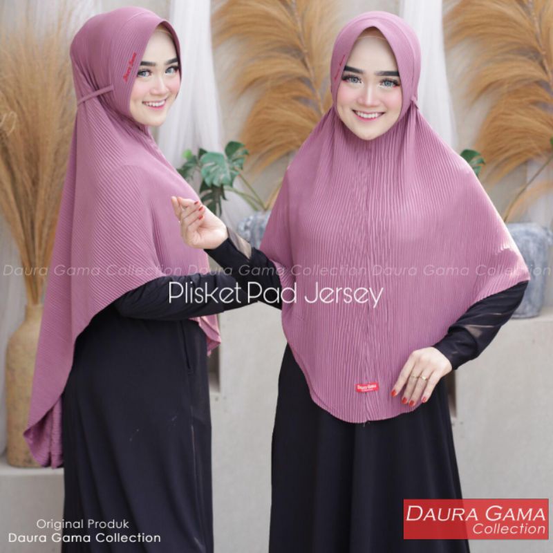 HIJAB INSTAN BERGO DG-02 PLISKET PAD JUMBO JERSEY BY DAURA GAMA