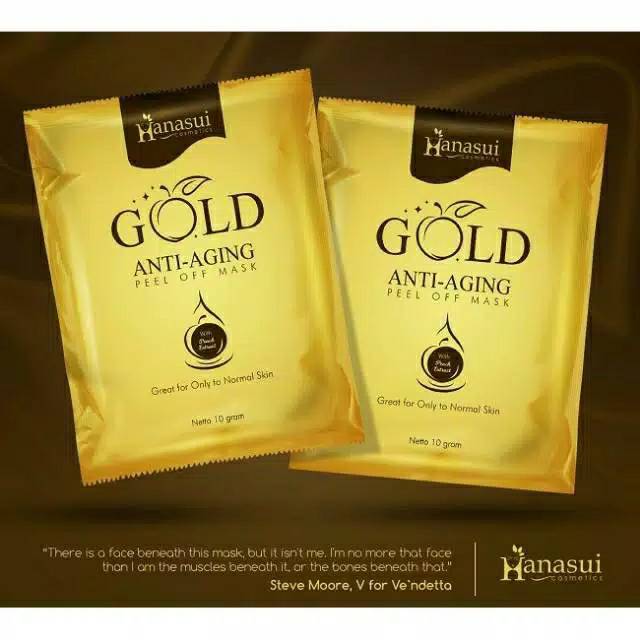 Masker Wajah Hanasui Ori Naturgo Gold