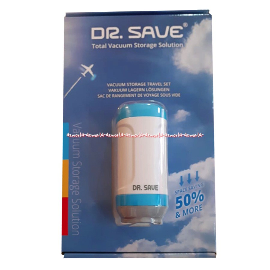 Dr Save Total Vacuum Storage Kantung Plastik Vakum Dan Pompa Drsave Dr.Save Travelling Vacum Plastic Bag Travel