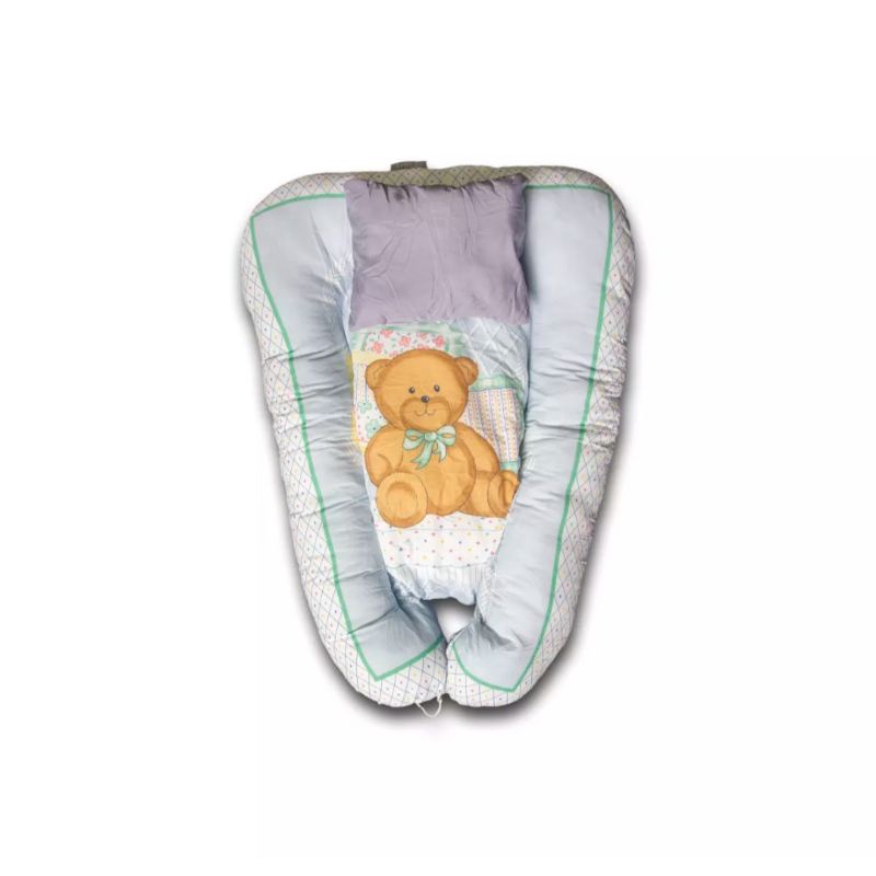 tempat tidur bayi Dunlopillo Baby Nest white bear