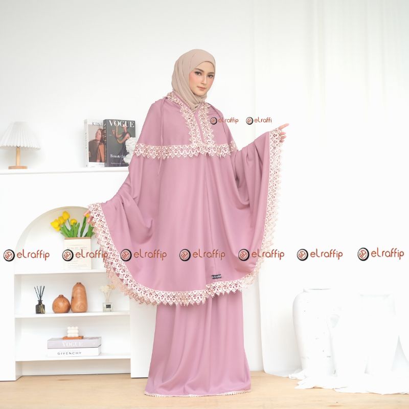 Mukena Dewasa 2 in 1 Katun Renda CasavaSeries