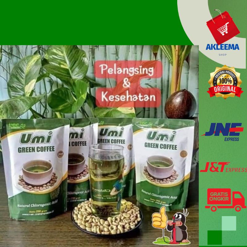 Pelangsing Herbal Alami Original Umi Green Coffee/Kopi Hijau 100% Herbal Pelangsing Alami/Herbal Pel