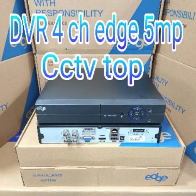 Dvr cctv edge 4 ch smart h265+ support kamera sampai 5 megapixel