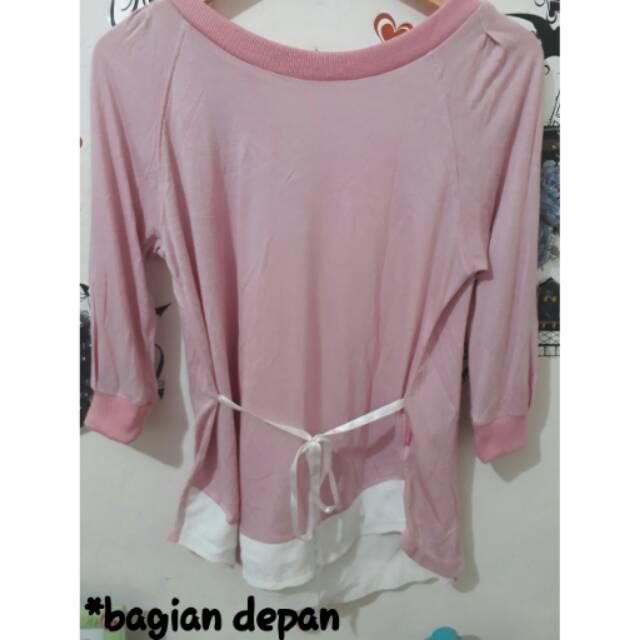 Kemeja Branded Chicgirl dusty pink blouse chic girl