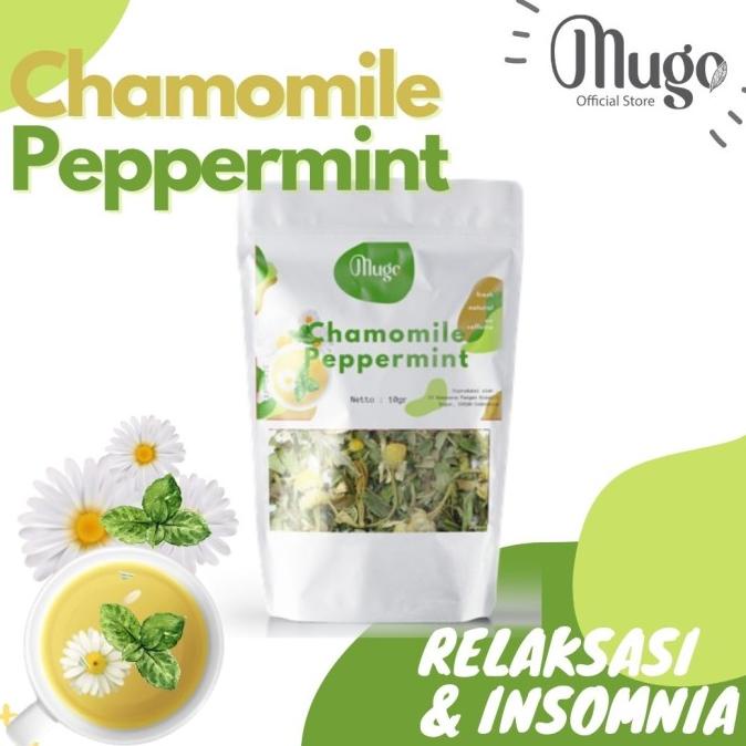 

Bunga Chamomile Peppermint Mengatasi Insomnia dan kaya Antioksidan 50g