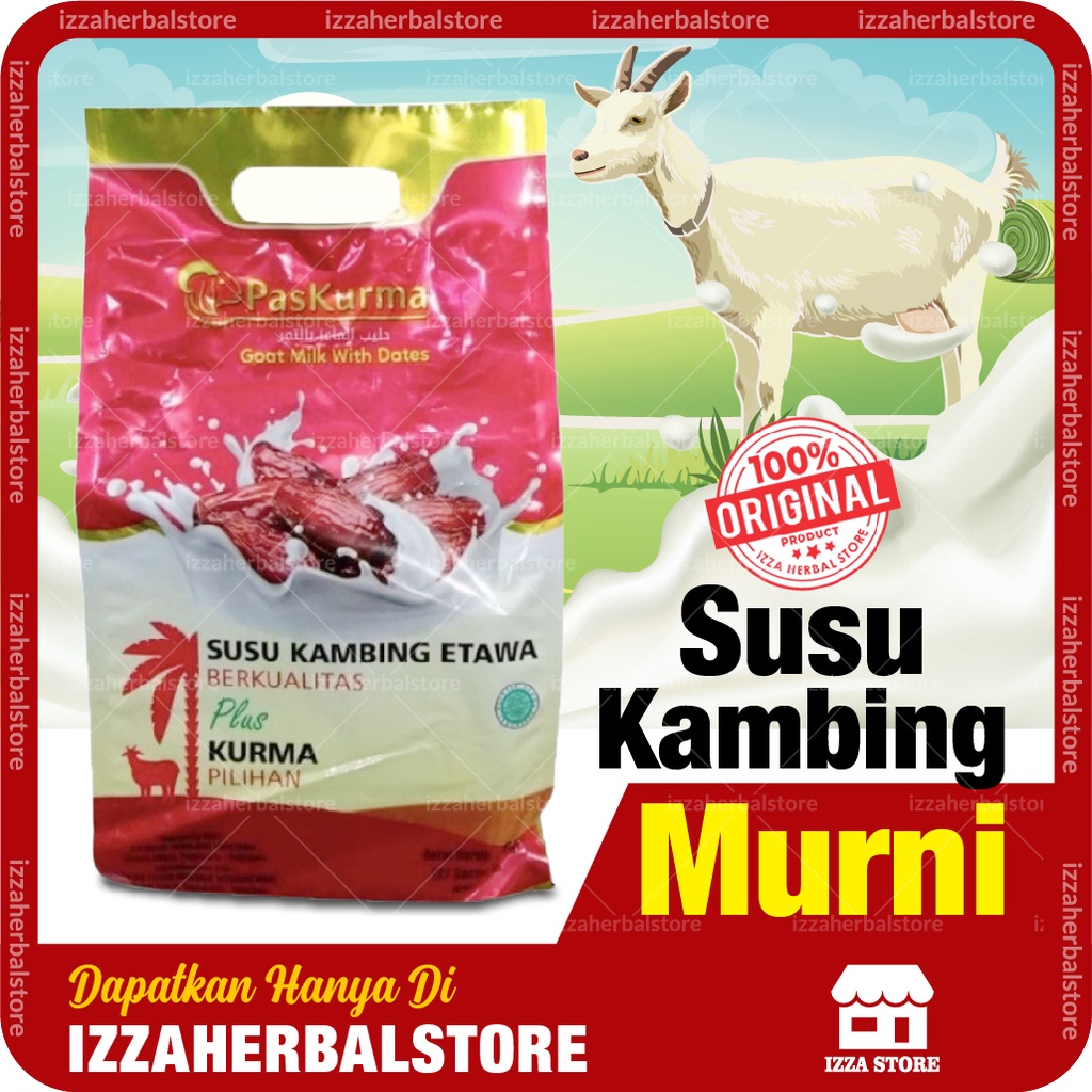 Susu Kambing Murni Pas Kurma Sachet Susu Kambing Etawa Murni Susu Kambing Bubuk Original Halal