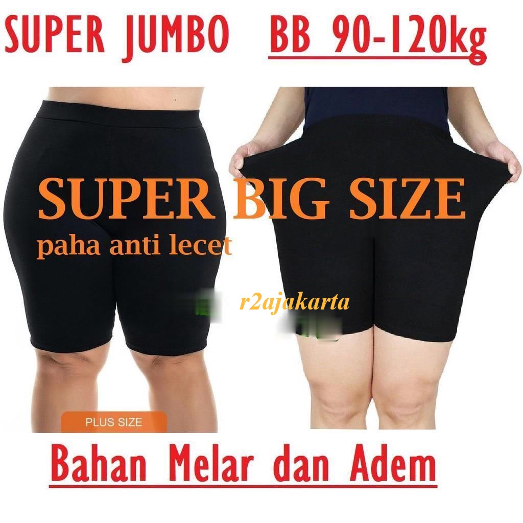 Celana SHORT SUPER JUMBO BB90-120kg shot strit leging legging pendek jumbo