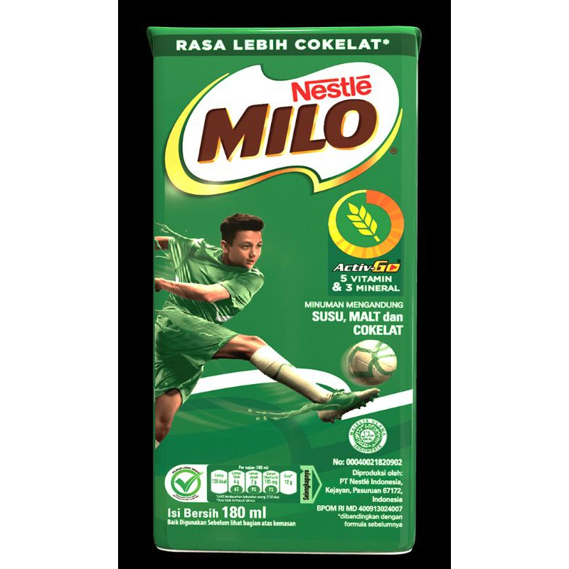 

Susu Milo 180ml