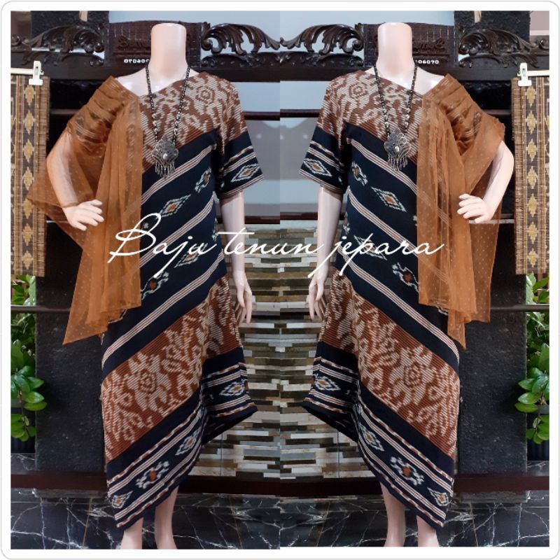 Drees tenun jepara baju tenun dress BTJ1