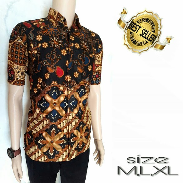 Baju batik sogan kemeja batik pria