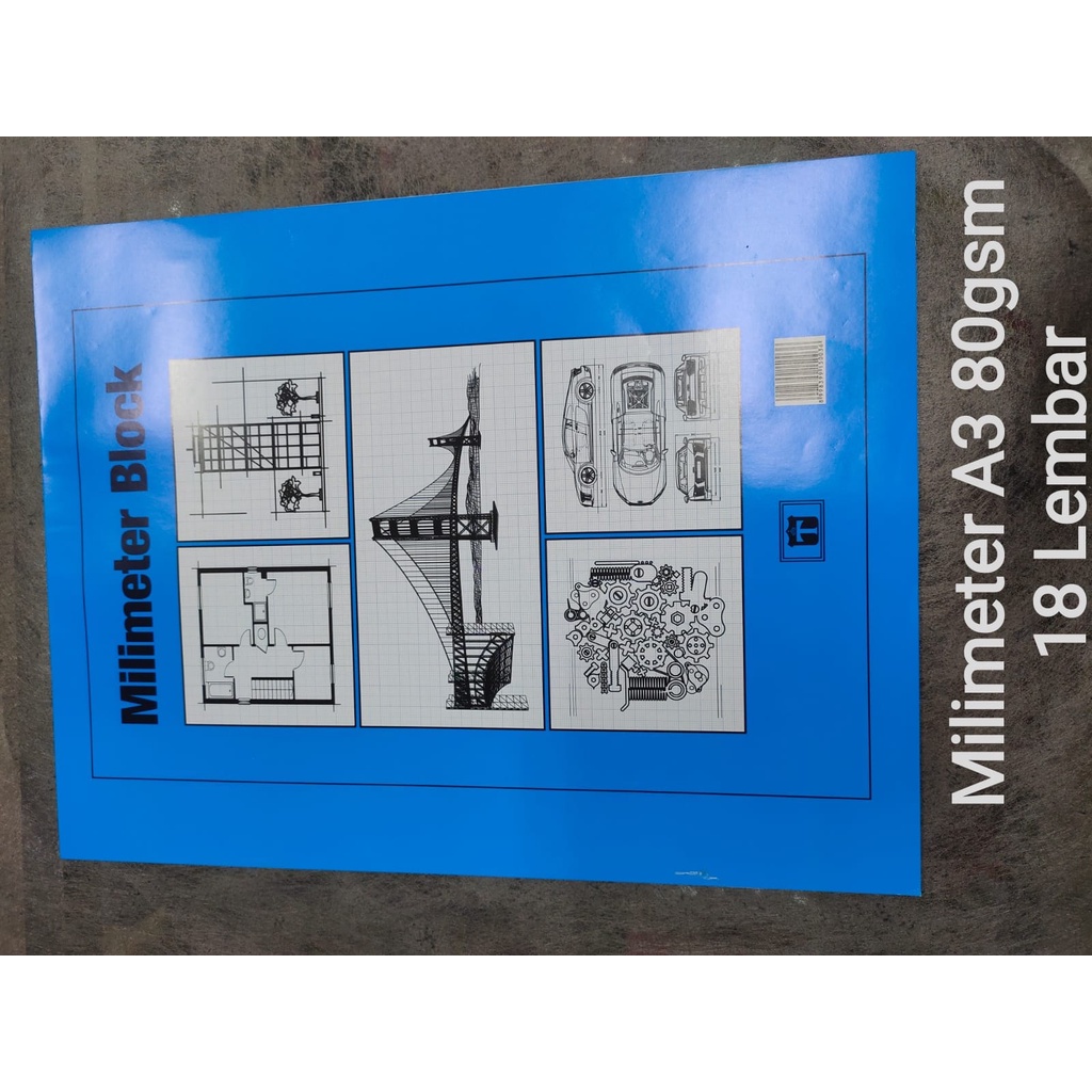 

milimeter book tiara a3 biru / hijau 70 gsm 18 lembar