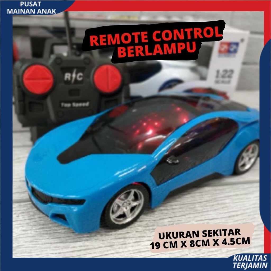 Mobil Remot Control Berlampu Terbaru BERLAMPU Nyala 3D Sport Racing Car New Mainan Anak Murah Famous