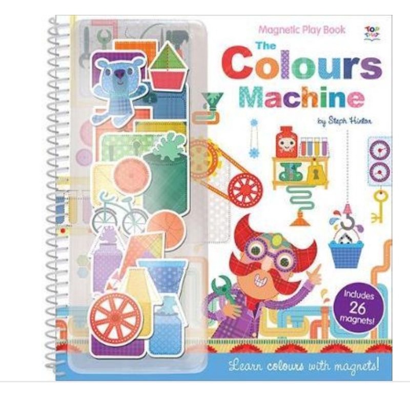 MAGNETIC PLAY BOOK : THE COLOURS MACHINE