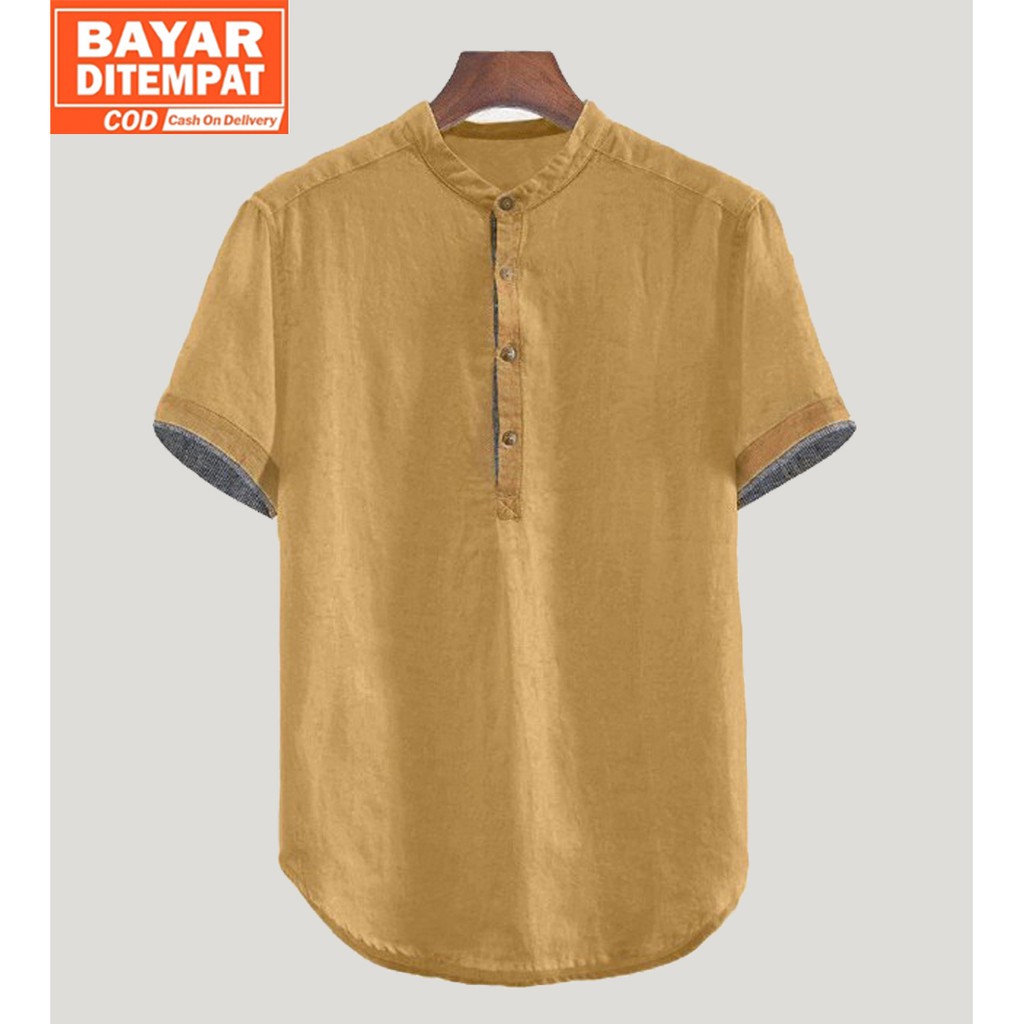 Baju Koko Pria HANAFI Bahan Cotton Cigarette