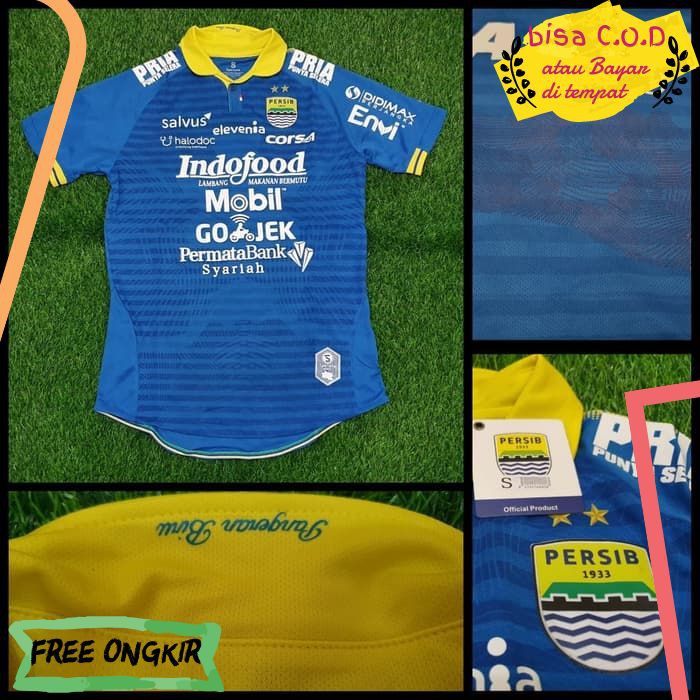 [COD]325 JERSEY FUTSAL BAJU BOLA PERSIB BANDUNG HOME LIGA 1 2019 GRADE PAKAIAN PRIA ORIGINAL