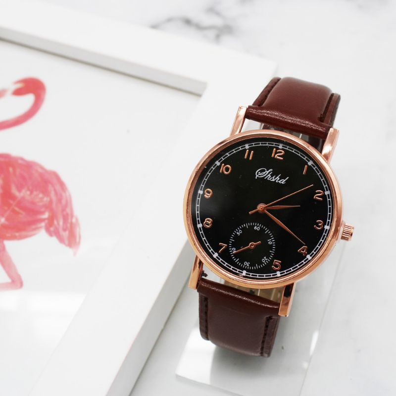 JAM TANGAN SHSHD TERBARU FASHION WANITA JAM TANGAN TALI PU JAM TANGAN MURAH JAM IMPORT MURAH-5