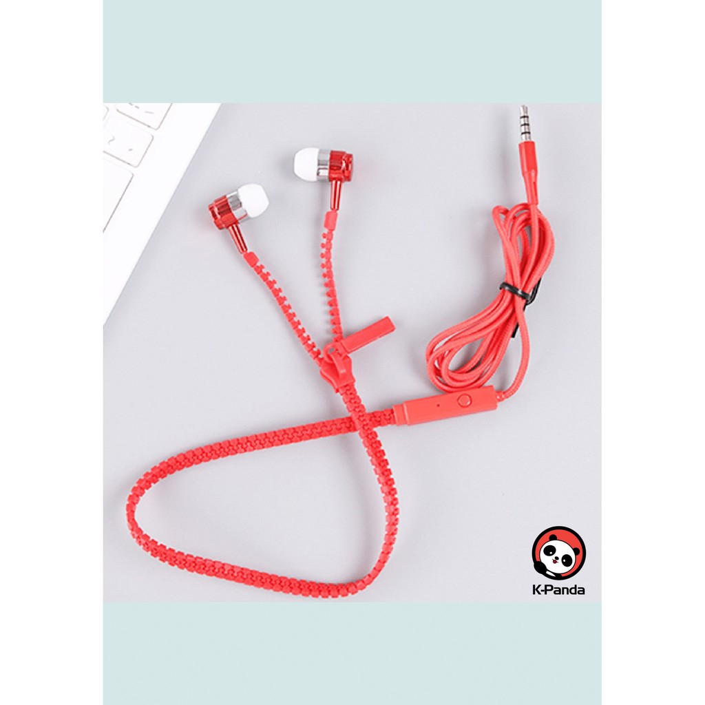 Handsfree Earphone zipper resleting