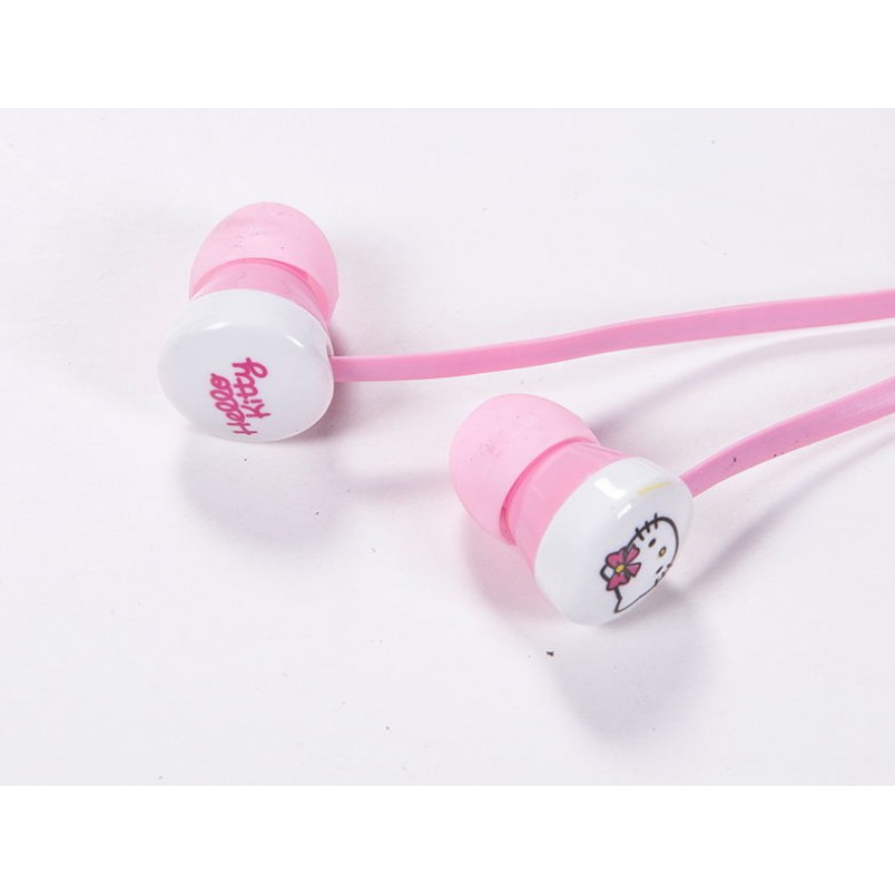 [L-17] Headset Earphone Karakter HELLO KITTY / Earphone + Wadah Earphone HELLO KITTY Lucu Unik Imut