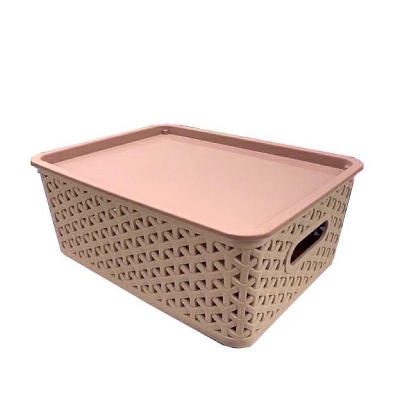 Storage Box Serbaguna,merek: LOJI, model: HX 0028024, size (Medium): P 29.5 cm x L 23.5 cm x T 12 cm