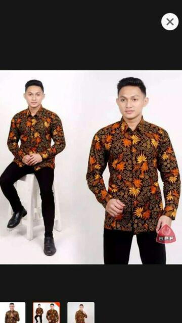 Kemeja Hem Batik Pria Ayqh Dan Anak Seragam Kantor Cendrawasih Panjang