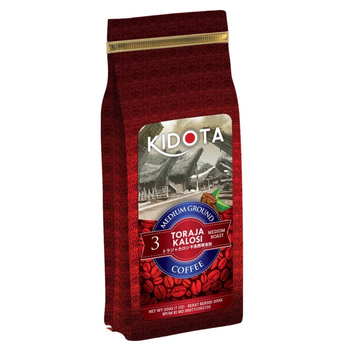 

KOPI KIDOTA TORAJA KALOSI 200 Gram MEDIUM GROUND (KOPI BUBUK KASAR)