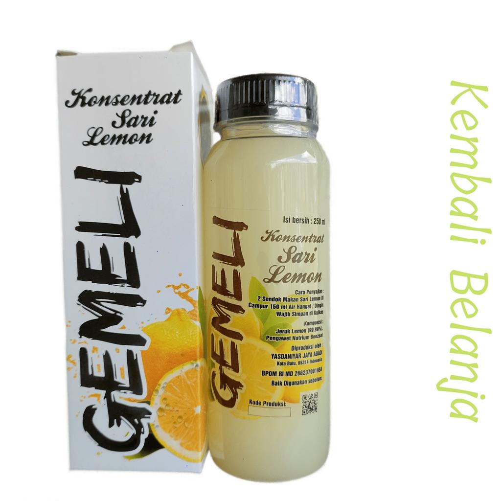 Sari Lemon Asli 250 Ml/ Sari Lemon Murni/ Sari Lemon Untuk Diet/ Lemon Detox/ Lemon Untuk Detoks/ Konsentrat Sari Lemon