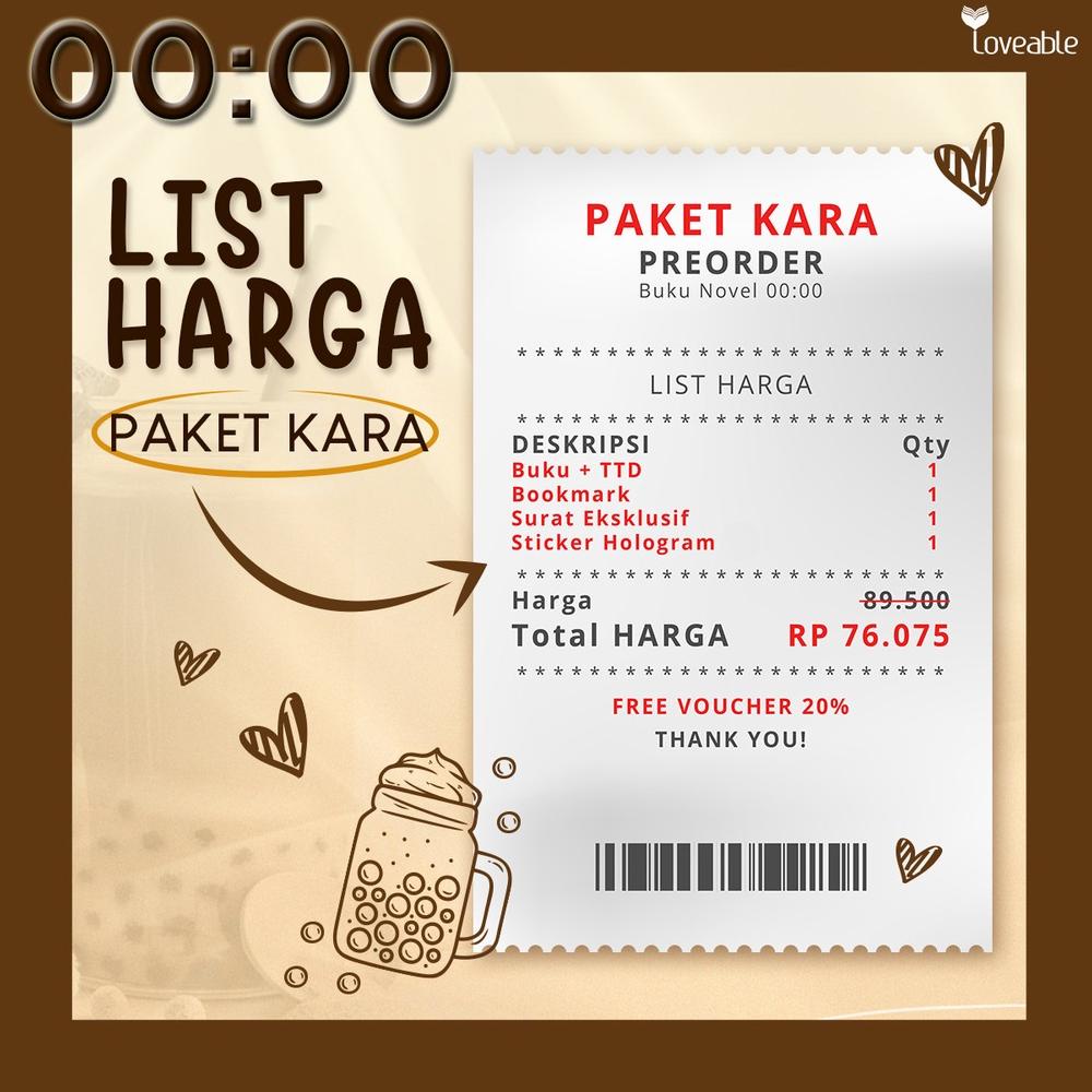 ((BISA COD)) Novel 00:00 (Paket Kara-Naka-Babo)