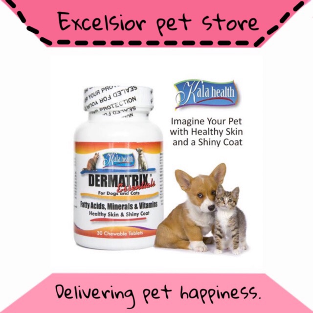 Dermatrix Vitamin Bulu Anjing Kucing 30 Tablet Esssential
