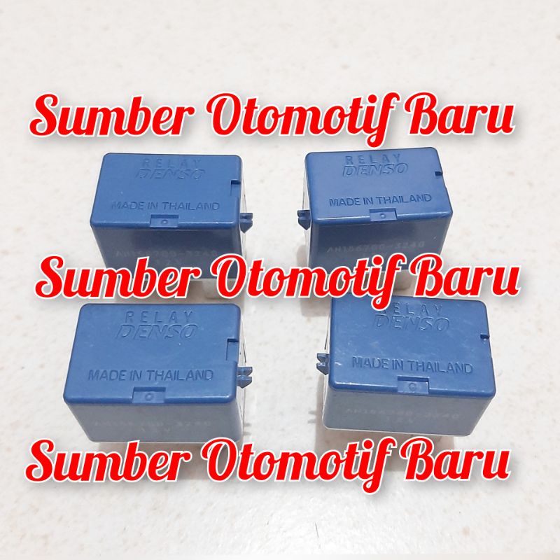 Relay Biru Kaki 4 12V Asli Original DENSO AH156700-3240