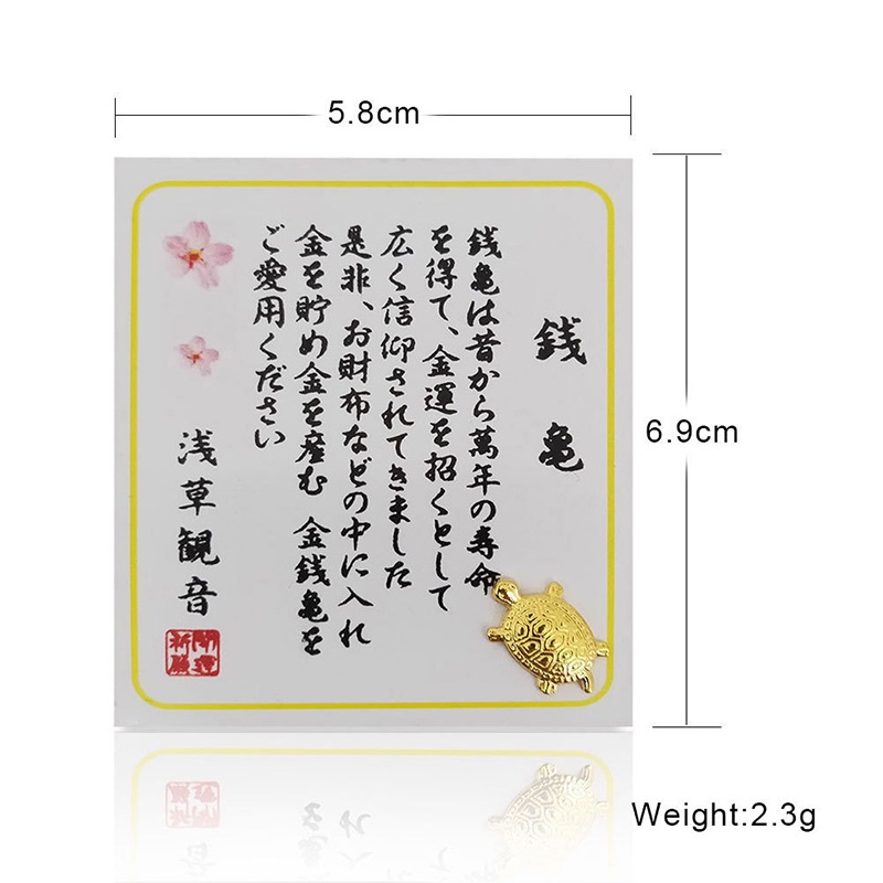 Liontin Keberuntungan Desain Kurakura Asakusa kura-kura uang Gaya Jepangsimple Menarik Untuk Priawanita Selamat Datang Untuk Membeli-Kelas Kantor