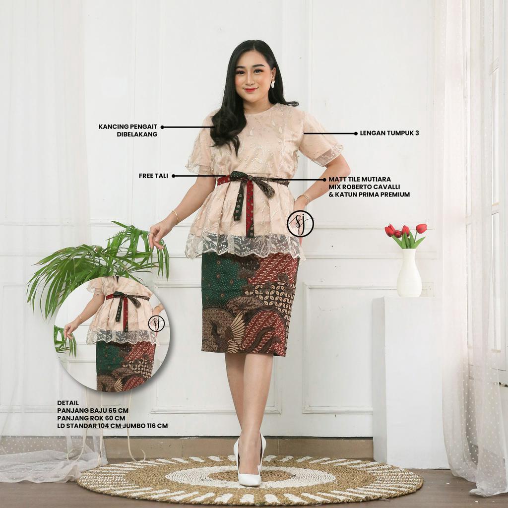 SAROJA | Couple Keluarga Family Set Rnb Brukat Aalona | Couple Baju Natal Mewah |Dress Natal Wanita Kekinian | Baju Natal Couple Keluarga Ayah Ibu Anak | Baju Natal Couple Pasangan | Baju Natal Anak Perempuan | Baju Natal Keluarga