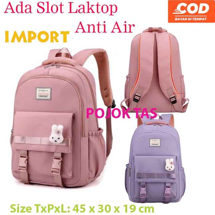 Tas Ransel Sekolah Cewek Wanita untuk anak SD SMP SMA Model Korea ORI Import