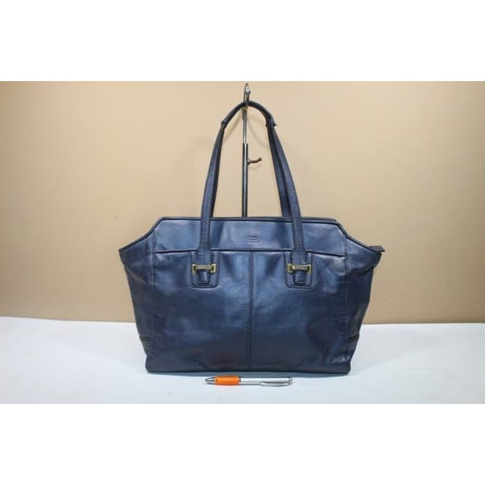 Tas wanita COACH C388 Purple pearlescent tote second original