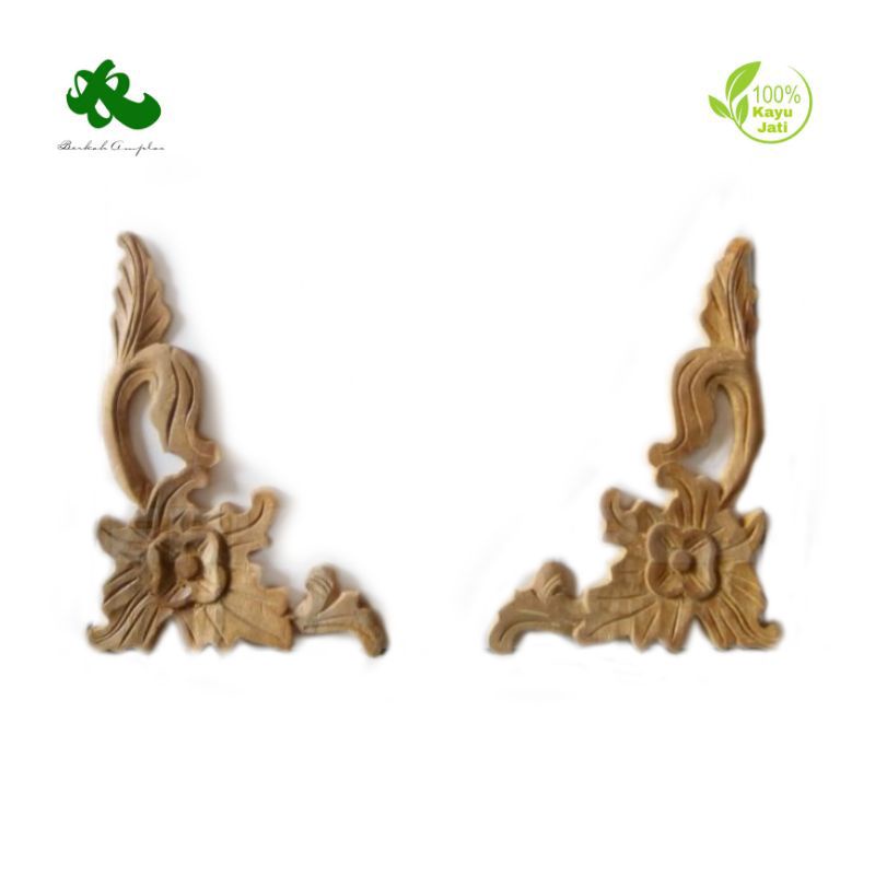 Ukiran Tempel Sudut Sepasang