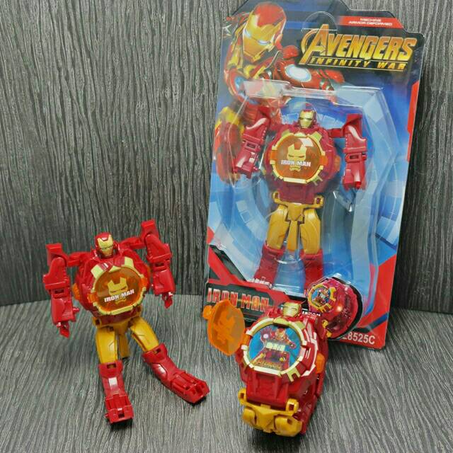 Jam Tangan Anak-anak Digital Robot Avengers Karakter