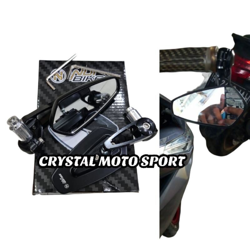 spion Jalu oval spion bar end oval nuibikes bar end mirror spion jalu