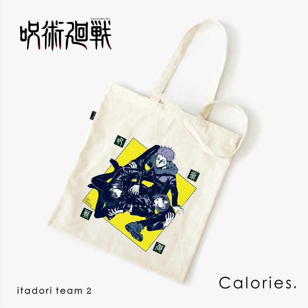 Totebag Anime Jujutsu kaisen Itadori Gojou Inumaki  #TOJK